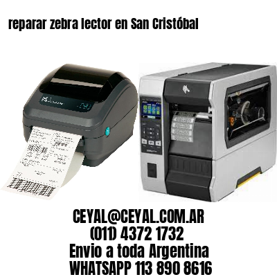 reparar zebra lector en San Cristóbal