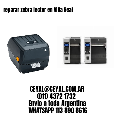 reparar zebra lector en Villa Real