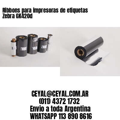 Ribbons para impresoras de etiquetas Zebra GK420d