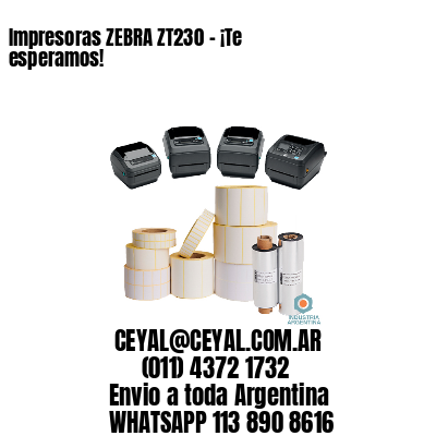 Impresoras ZEBRA ZT230 – ¡Te esperamos!