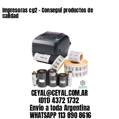 Impresoras cg2 – Conseguí productos de calidad