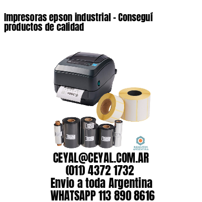 Impresoras epson industrial – Conseguí productos de calidad