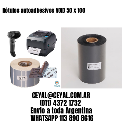 Rótulos autoadhesivos VOID 50 x 100