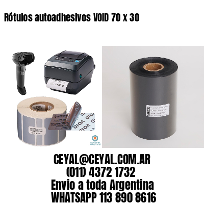 Rótulos autoadhesivos VOID 70 x 30