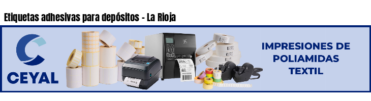 Etiquetas adhesivas para depósitos - La Rioja