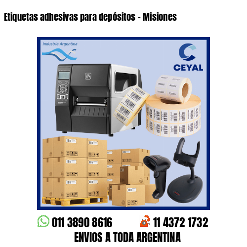 Etiquetas adhesivas para depósitos – Misiones