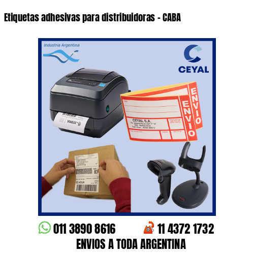 Etiquetas adhesivas para distribuidoras - CABA