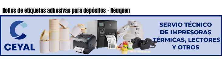 Rollos de etiquetas adhesivas para depósitos - Neuquen