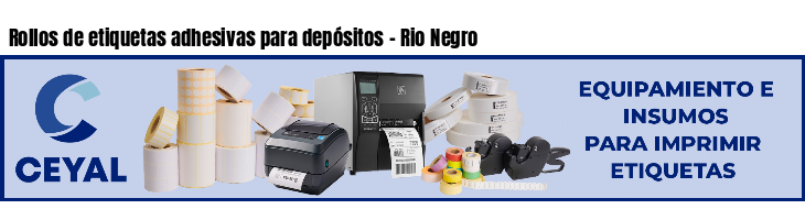 Rollos de etiquetas adhesivas para depósitos - Rio Negro