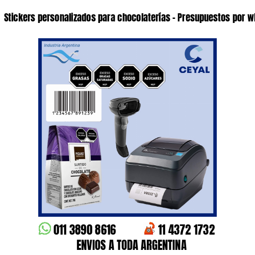 Stickers personalizados para chocolaterías – Presupuestos por whatsapp!