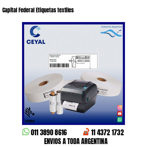 Capital Federal Etiquetas textiles