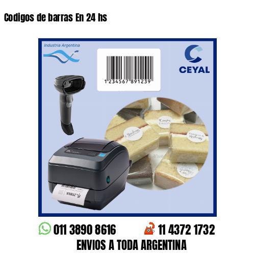 Codigos de barras En 24 hs