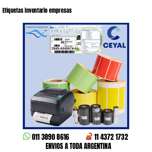 Etiquetas inventario empresas