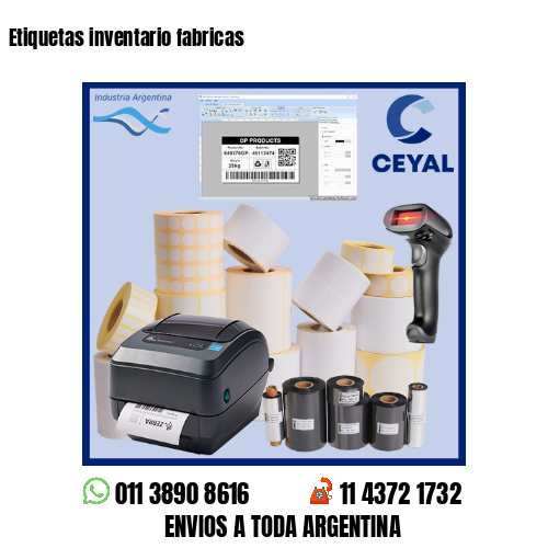 Etiquetas inventario fabricas