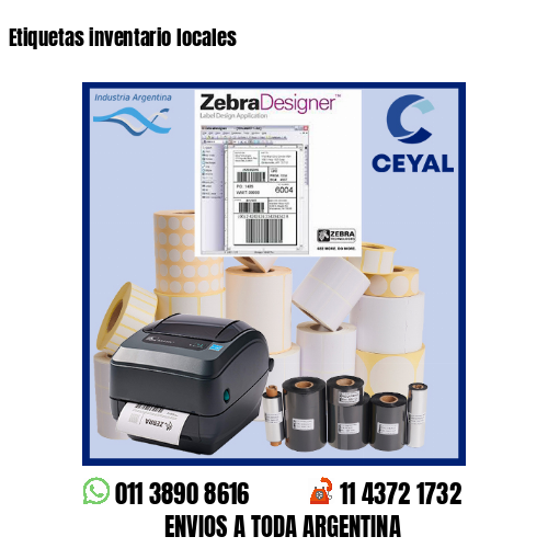 Etiquetas inventario locales