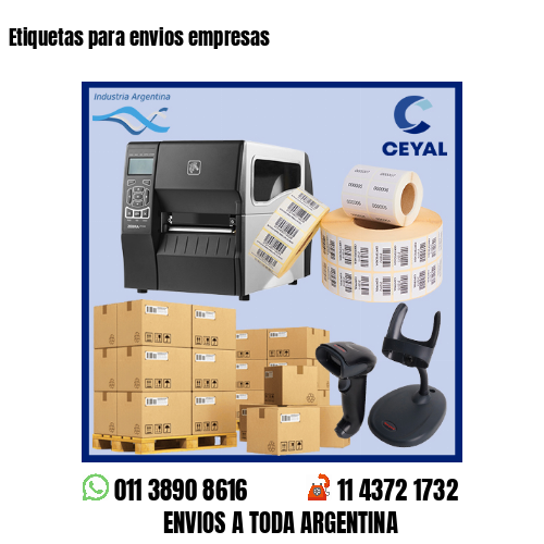 Etiquetas para envios empresas