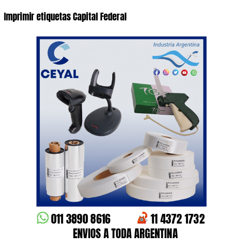 Imprimir etiquetas Capital Federal