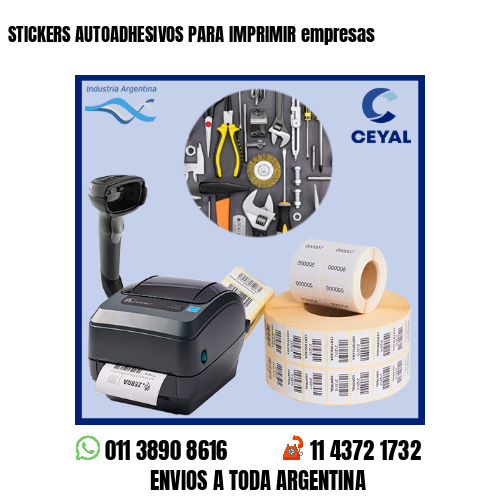 STICKERS AUTOADHESIVOS PARA IMPRIMIR empresas