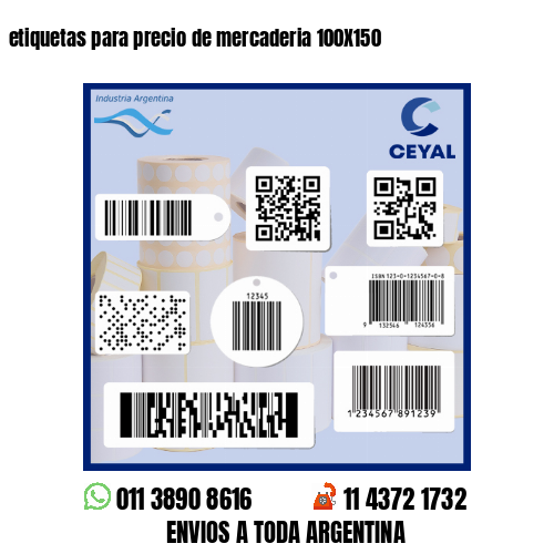 etiquetas para precio de mercaderia 100X150