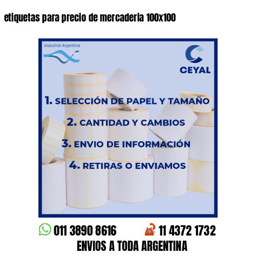 etiquetas para precio de mercaderia 100×100