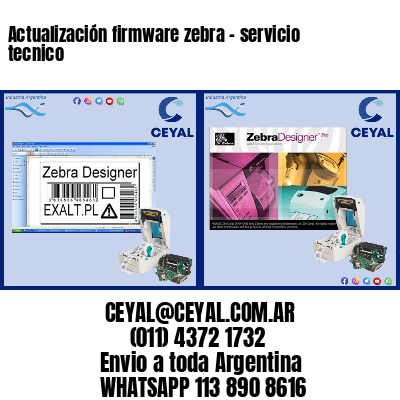 Actualización firmware zebra – servicio tecnico