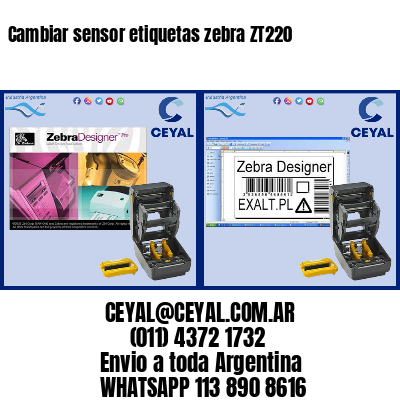 Cambiar sensor etiquetas zebra ZT220