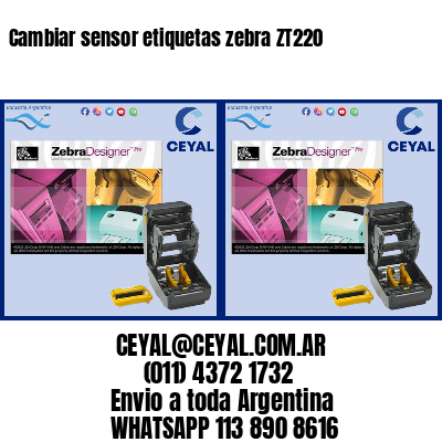 Cambiar sensor etiquetas zebra ZT220