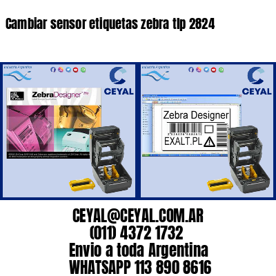 Cambiar sensor etiquetas zebra tlp 2824