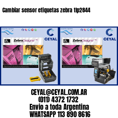 Cambiar sensor etiquetas zebra tlp2844