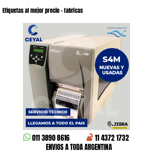 Etiquetas al mejor precio – fabricas