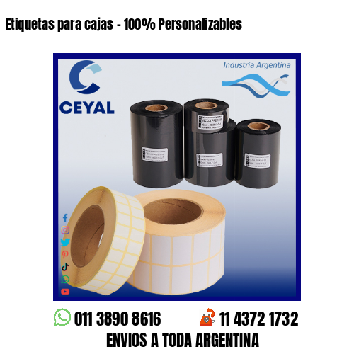 Etiquetas para cajas – 100% Personalizables