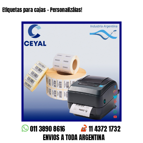 Etiquetas para cajas – Personalizálas!