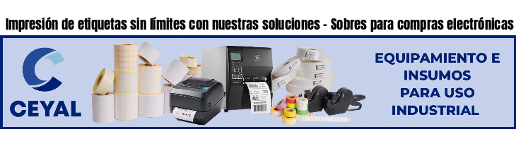 Impresión de etiquetas sin límites con nuestras soluciones - Sobres para compras electrónicas