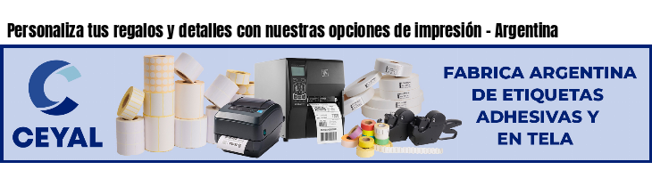 Personaliza tus regalos y detalles con nuestras opciones de impresión - Argentina