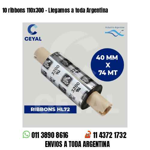 10 ribbons 110×300 – Llegamos a toda Argentina