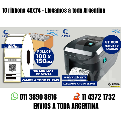 10 ribbons 40x74 - Llegamos a toda Argentina