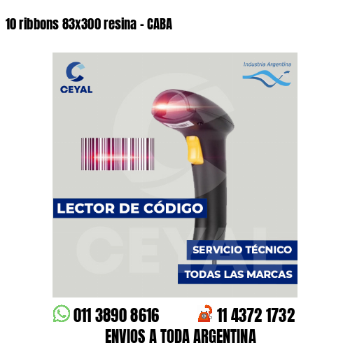 10 ribbons 83x300 resina - CABA