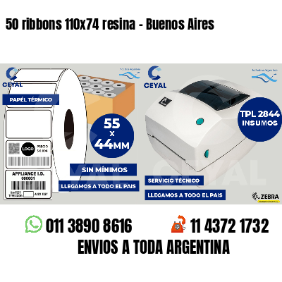 50 ribbons 110x74 resina - Buenos Aires