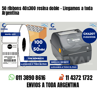 50 ribbons 40x300 resina doble - Llegamos a toda Argentina