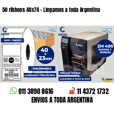 50 ribbons 40x74 - Llegamos a toda Argentina