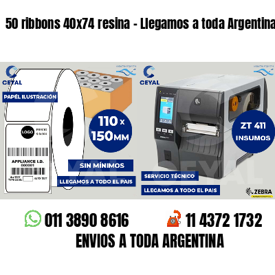 50 ribbons 40x74 resina - Llegamos a toda Argentina