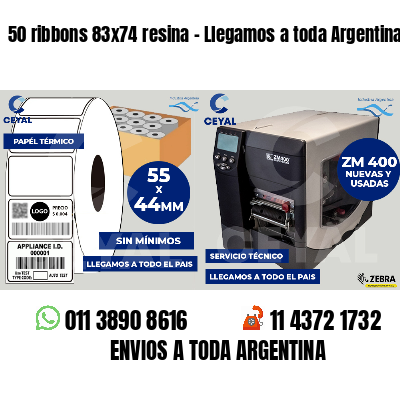 50 ribbons 83x74 resina - Llegamos a toda Argentina