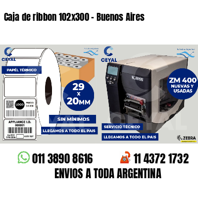 Caja de ribbon 102x300 - Buenos Aires