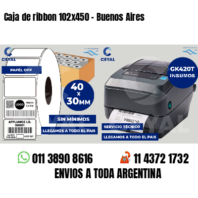 Caja de ribbon 102x450 - Buenos Aires