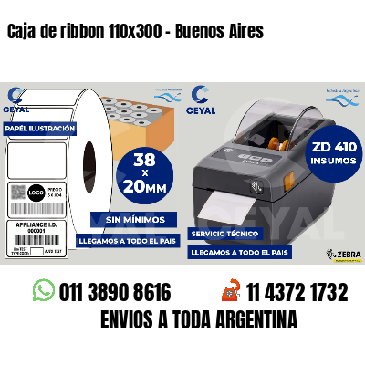 Caja de ribbon 110x300 - Buenos Aires