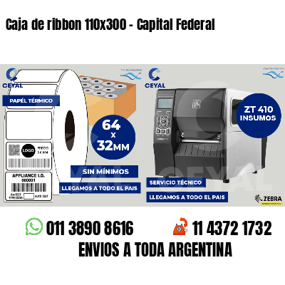 Caja de ribbon 110x300 - Capital Federal