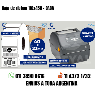 Caja de ribbon 110x450 - CABA