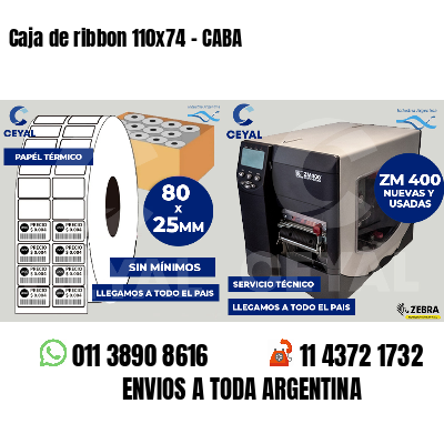 Caja de ribbon 110x74 - CABA