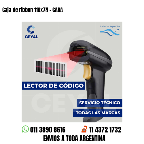 Caja de ribbon 110x74 - CABA