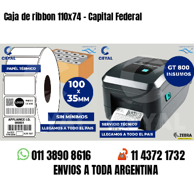 Caja de ribbon 110x74 - Capital Federal